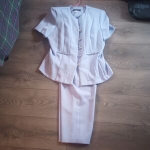 Elegant Light Purple Suit Set, Vintage